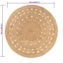 Round braided jute rug 210 cm by vidaXL, Rugs - Ref: Foro24-343591, Price: 115,69 €, Discount: %