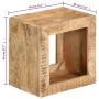 Solid mango wood stool 40x30x40 cm by vidaXL, Side tables - Ref: Foro24-337838, Price: 101,60 €, Discount: %