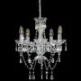 Lámpara de araña con cuentas de cristal plateado redonda 5xE14 de vidaXL, Lámparas - Ref: Foro24-281601, Precio: 85,96 €, Des...