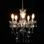 Runder Kronleuchter mit silbernen Kristallperlen 5xE14 von vidaXL, Lampen - Ref: Foro24-281601, Preis: 85,96 €, Rabatt: %