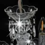 Chandelier with round silver crystal beads 5xE14 by vidaXL, Lamps - Ref: Foro24-281601, Price: 85,96 €, Discount: %