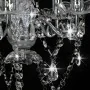 Lámpara de araña con cuentas de cristal plateado redonda 5xE14 de vidaXL, Lámparas - Ref: Foro24-281601, Precio: 85,96 €, Des...