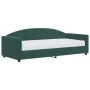 Sofá cama con colchón terciopelo verde oscuro 90x200 cm de vidaXL, Camas y somieres - Ref: Foro24-3197279, Precio: 331,06 €, ...