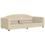 Sofa bed with cream fabric mattress 90x200 cm by vidaXL, Beds and slatted bases - Ref: Foro24-3197174, Price: 332,70 €, Disco...