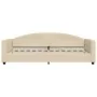 Sofa bed with cream fabric mattress 90x200 cm by vidaXL, Beds and slatted bases - Ref: Foro24-3197174, Price: 332,70 €, Disco...