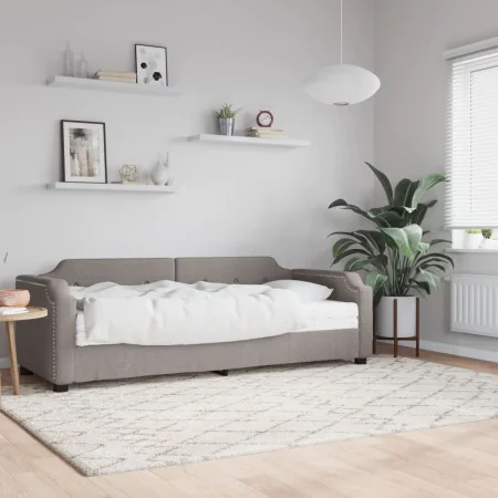 Sofa bed with taupe gray fabric mattress 80x200 cm by vidaXL, Beds and slatted bases - Ref: Foro24-3197614, Price: 313,49 €, ...