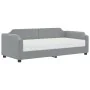 Schlafsofa mit hellgrauer Stoffmatratze 90x190 cm von vidaXL, Betten und Lattenroste - Ref: Foro24-3197626, Preis: 306,69 €, ...