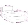 Boxspringbett mit blauer Stoffmatratze 80x200 cm von vidaXL, Betten und Lattenroste - Ref: Foro24-3139935, Preis: 291,66 €, R...