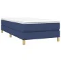Box spring bed with blue fabric mattress 80x200 cm by vidaXL, Beds and slatted bases - Ref: Foro24-3144133, Price: 252,83 €, ...