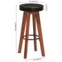 Küchenhocker 2 Stück Echtes Leder Massivholz Akazie von vidaXL, Küchenhocker - Ref: Foro24-348165, Preis: 172,06 €, Rabatt: %