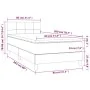 Box spring bed with blue fabric mattress 80x200 cm by vidaXL, Beds and slatted bases - Ref: Foro24-3140575, Price: 274,73 €, ...