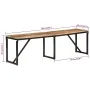 Solid mango wood bench 160x35x46 cm by vidaXL, Benches for halls and storage - Ref: Foro24-351683, Price: 141,72 €, Discount: %