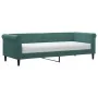 Sofa bed with dark green velvet mattress 80x200 cm by vidaXL, Beds and slatted bases - Ref: Foro24-3197742, Price: 310,67 €, ...