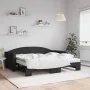 Trundle sofa bed with black fabric mattress 90x190 cm by vidaXL, Beds and slatted bases - Ref: Foro24-3197218, Price: 406,40 ...