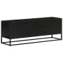 Mueble de TV madera maciza de mango y hierro 110x30x40 cm de vidaXL, Muebles TV - Ref: Foro24-353889, Precio: 233,46 €, Descu...