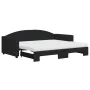 Sofá cama nido con colchón tela negro 90x190 cm de vidaXL, Camas y somieres - Ref: Foro24-3197218, Precio: 406,12 €, Descuent...