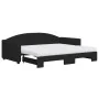 Trundle sofa bed with black fabric mattress 90x190 cm by vidaXL, Beds and slatted bases - Ref: Foro24-3197218, Price: 406,40 ...