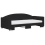 Sofá cama nido con colchón tela negro 90x190 cm de vidaXL, Camas y somieres - Ref: Foro24-3197218, Precio: 406,12 €, Descuent...