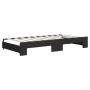 Sofá cama nido con colchón tela negro 90x190 cm de vidaXL, Camas y somieres - Ref: Foro24-3197218, Precio: 406,12 €, Descuent...