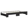 Trundle sofa bed with black fabric mattress 90x190 cm by vidaXL, Beds and slatted bases - Ref: Foro24-3197218, Price: 406,40 ...