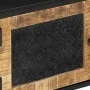 Mueble de TV madera maciza de mango y hierro 110x30x40 cm de vidaXL, Muebles TV - Ref: Foro24-353889, Precio: 233,46 €, Descu...