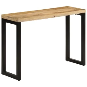 Massive Mango-Holz-Konsolentisch rau 110x35x76 cm von vidaXL, Seitentische - Ref: Foro24-353909, Preis: 171,54 €, Rabatt: %