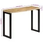 Solid rough mango wood console table 110x35x76 cm by vidaXL, Side tables - Ref: Foro24-353909, Price: 171,54 €, Discount: %