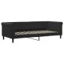 Sofa bed with black velvet mattress 90x200 cm by vidaXL, Beds and slatted bases - Ref: Foro24-3197751, Price: 315,07 €, Disco...