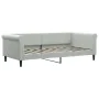 Sofa bed with light gray velvet mattress 90x190 cm by vidaXL, Beds and slatted bases - Ref: Foro24-3197760, Price: 307,75 €, ...