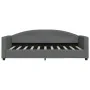 Sofa bed with dark gray fabric mattress 90x190 cm by vidaXL, Beds and slatted bases - Ref: Foro24-3197181, Price: 303,93 €, D...