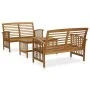 3-teiliges Gartenmöbel-Set aus massivem Akazienholz von vidaXL, Gartensets - Ref: Foro24-3057972, Preis: 296,43 €, Rabatt: %