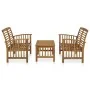 Juego de muebles de jardín 3 piezas madera de acacia maciza de vidaXL, Conjuntos de jardín - Ref: Foro24-3057972, Precio: 291...