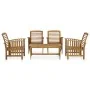 Gartenmöbel-Set 5-teilig aus massivem Akazienholz von vidaXL, Gartensets - Ref: Foro24-3057974, Preis: 348,96 €, Rabatt: %