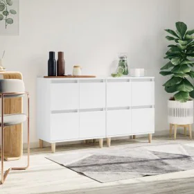 Sideboards 2 pcs white plywood 60x35x70 cm by vidaXL, Sideboards - Ref: Foro24-3185751, Price: 133,28 €, Discount: %