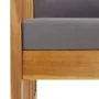 Garden furniture and cushions set 5 pieces solid acacia wood by vidaXL, Garden sets - Ref: Foro24-3057982, Price: 462,68 €, D...