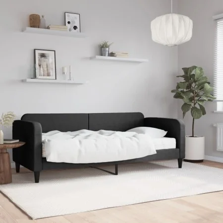 Sofa bed with black fabric mattress 80x200 cm by vidaXL, Beds and slatted bases - Ref: Foro24-3196795, Price: 308,57 €, Disco...