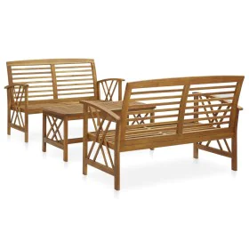 Gartenmöbel-Set 3-teilig aus massivem Akazienholz von vidaXL, Gartensets - Ref: Foro24-3057984, Preis: 307,53 €, Rabatt: %