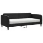 Sofá cama con colchón tela negro 90x190 cm de vidaXL, Camas y somieres - Ref: Foro24-3196810, Precio: 300,21 €, Descuento: %