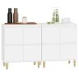 Sideboards 2 Stück weißes Sperrholz 60x35x70 cm von vidaXL, Sideboards - Ref: Foro24-3185751, Preis: 133,28 €, Rabatt: %