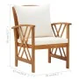 Juego muebles de jardín y cojines 5 piezas madera maciza acacia de vidaXL, Conjuntos de jardín - Ref: Foro24-3057990, Precio:...