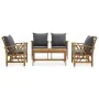 5-teiliges Gartenset mit Kissen aus massivem Akazienholz von vidaXL, Gartensets - Ref: Foro24-3057994, Preis: 463,87 €, Rabat...