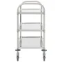 3-height kitchen cart 96.5x55x90 cm stainless steel by vidaXL, Kitchen and dining carts - Ref: Foro24-50914, Price: 91,98 €, ...