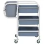 Kitchen cart with plastic containers 82x43.5x93 cm by vidaXL, Kitchen and dining carts - Ref: Foro24-50918, Price: 137,18 €, ...