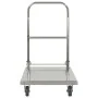 Silver stainless steel luggage trolley 82x53x86 cm by vidaXL, Kitchen and dining carts - Ref: Foro24-50919, Price: 121,83 €, ...