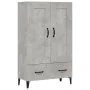 Concrete gray plywood sideboard 70x31x115 cm by vidaXL, Sideboards - Ref: Foro24-812577, Price: 92,32 €, Discount: %
