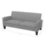 2-teiliges Sofaset aus hellgrauem Stoff von vidaXL, Sofas - Ref: Foro24-278212, Preis: 563,13 €, Rabatt: %
