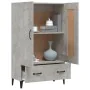 Aparador de madera contrachapada gris hormigón 70x31x115 cm de vidaXL, Aparadores - Ref: Foro24-812577, Precio: 90,99 €, Desc...