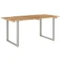 Solid acacia wood dining table 154x80x76 cm by vidaXL, Kitchen and dining tables - Ref: Foro24-286477, Price: 270,73 €, Disco...