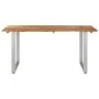Solid acacia wood dining table 154x80x76 cm by vidaXL, Kitchen and dining tables - Ref: Foro24-286477, Price: 270,73 €, Disco...
