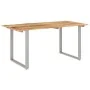 Solid acacia wood dining table 154x80x76 cm by vidaXL, Kitchen and dining tables - Ref: Foro24-286477, Price: 270,73 €, Disco...